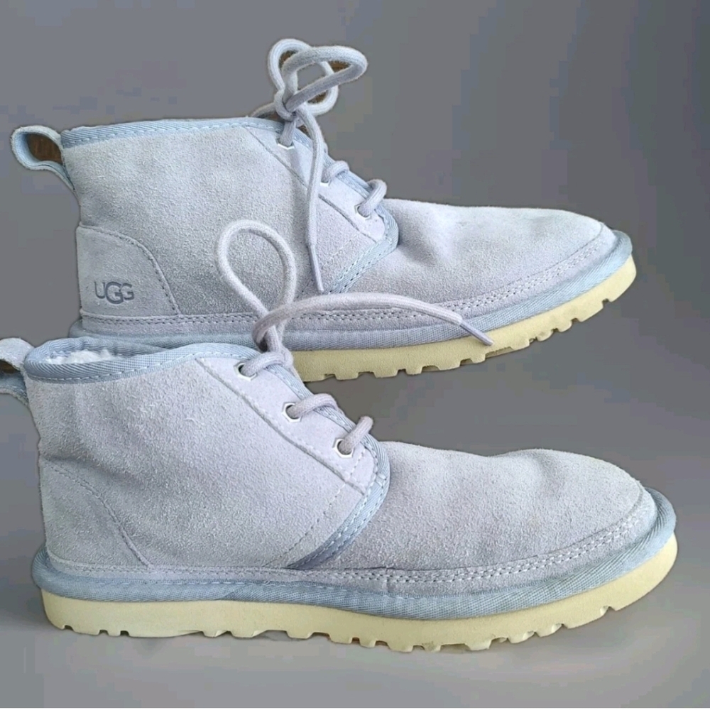 UGG Neumel Ankle Boots Womens Size 8 Light Greyish/Lavender Color In & Out VGUC - Picture 15 of 15